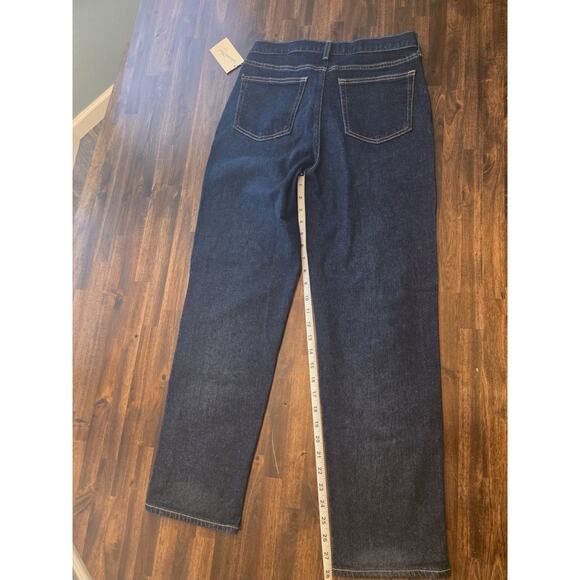 New NWT Women's Mid-Rise 80's Slim Fit Jeans - Universal Thread Dark Wash Size 8 - Picture 5 of 7